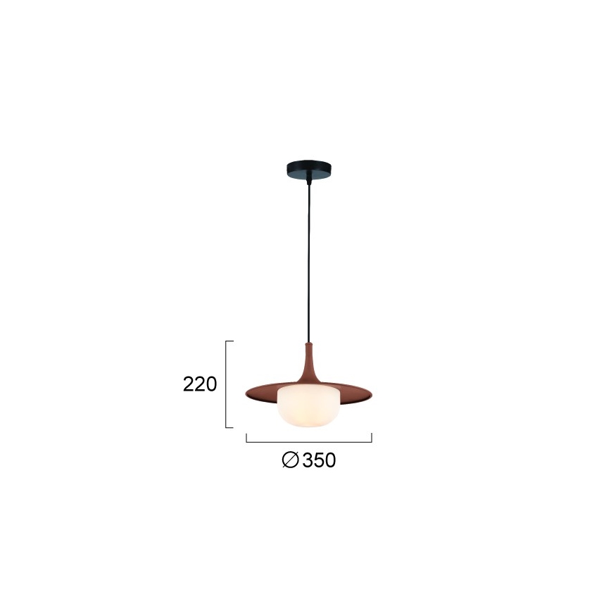 Kábelre szerelt csillár FRED 1xG9/10W/230V barna