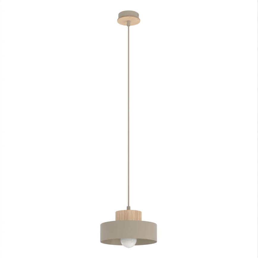 Kábelre szerelt KIVI függőlámpa 1xE27/15W/230V bézs