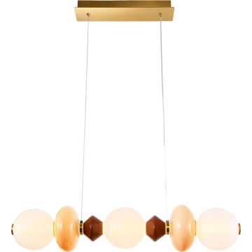 Kábelre szerelt LED csillár FLORES LED/20W/230V arany/narancs/barna