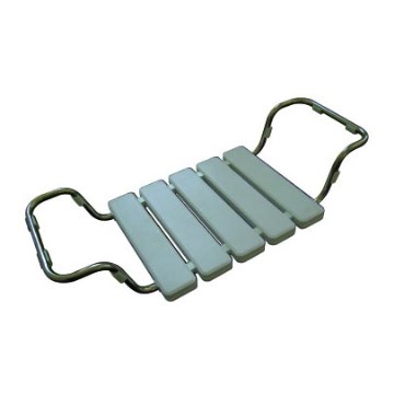 Kádülőke 84x13 cm ezüst/fehér