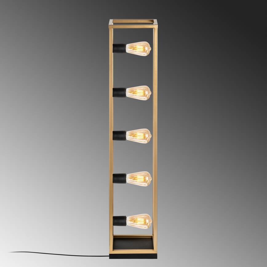 KAFES állólámpa 5xE27/40W/230V arany