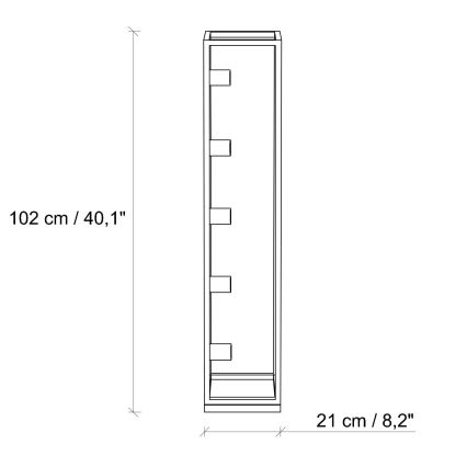 KAFES állólámpa 5xE27/40W/230V arany