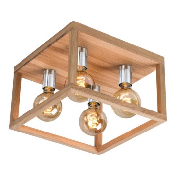 KAGO mennyezeti lámpa 4xE27/60W/230V tölgy