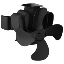Kandalló oszcilláló ventilátor 13x18 cm fekete