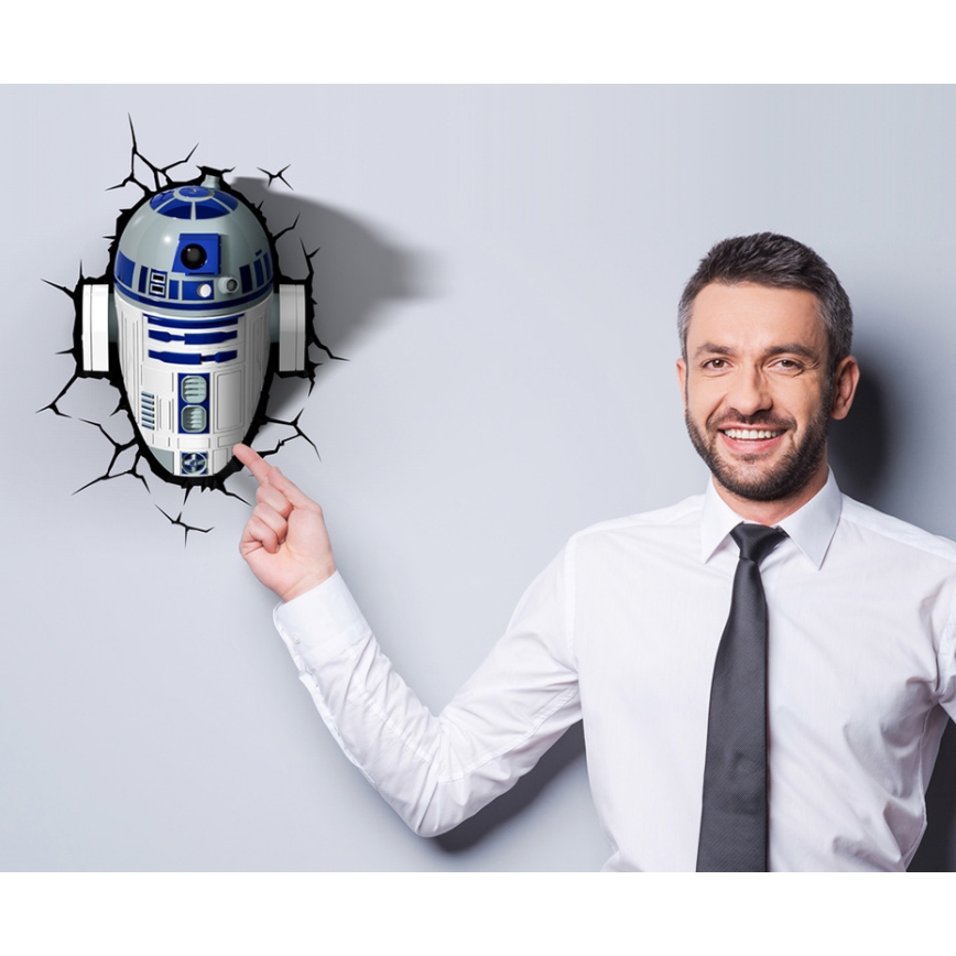 Kanlux 15217 - Gyereklámpa 3D STAR WARS R2-D2 LED/3xAA