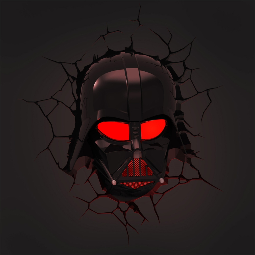 Kanlux 15219 - Gyereklámpa 3D STAR WARS DARTH VADER LED/3xAA