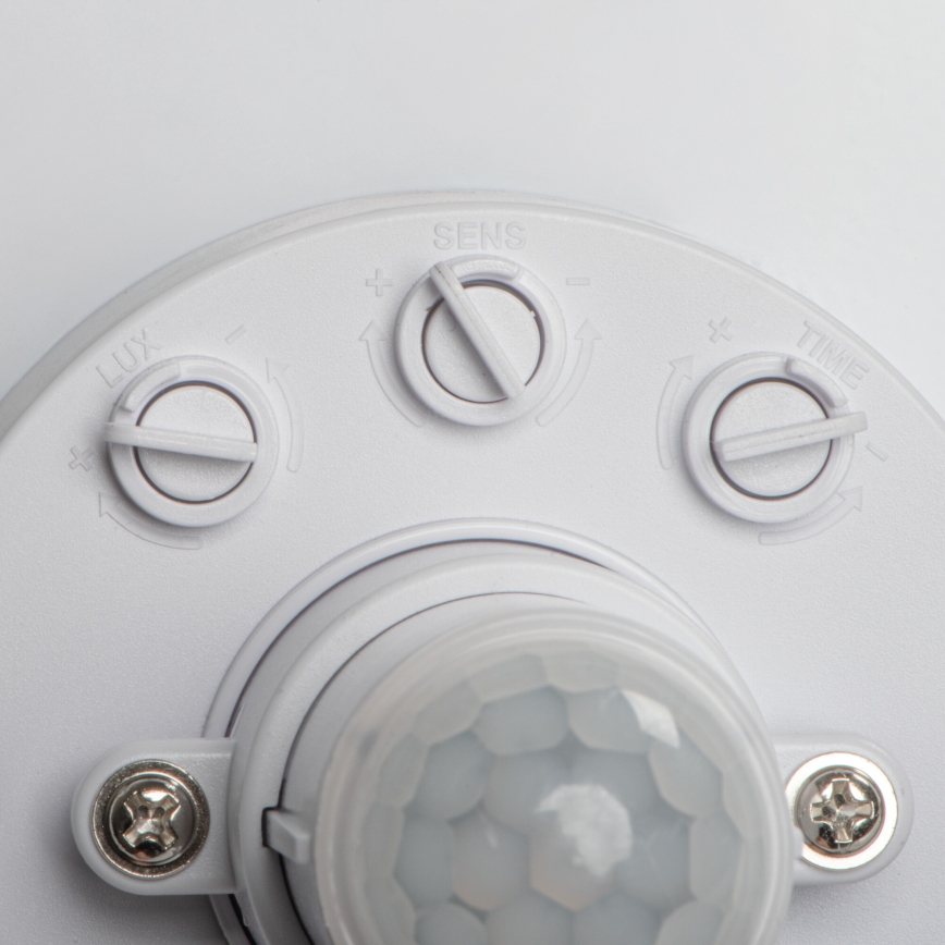 LED mennyezeti lámpa mozgás- és alkonyérzékelővel FOGLER LED/12W/230V, átm. 28 cm