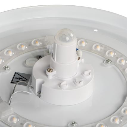 LED mennyezeti lámpatest mozgás- és alkonyérzékelővel FOGLER LED/24W/230V Ø 38 cm