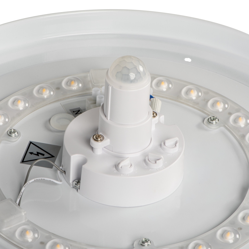 LED mennyezeti lámpatest mozgás- és alkonyérzékelővel FOGLER LED/24W/230V Ø 38 cm