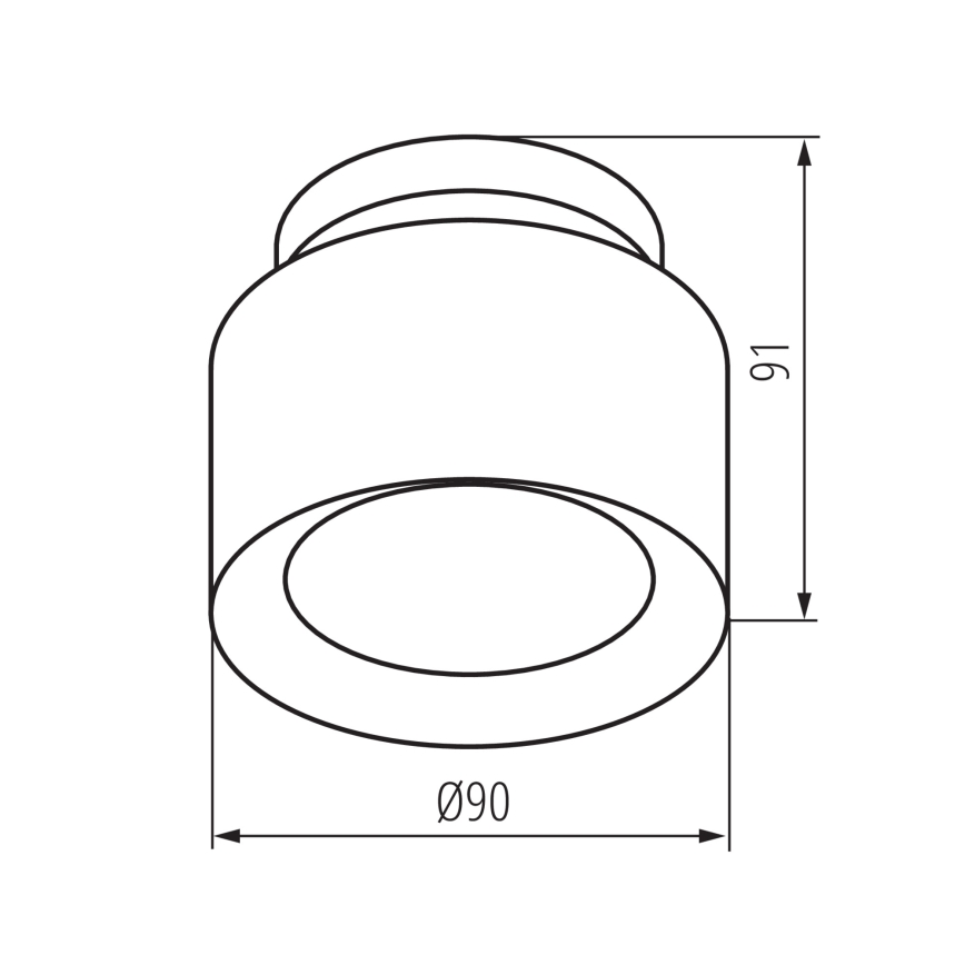 LED spotlámpa SONOR LED/6W/230V 3000/4000/5700K + LED/1,5W 2200K átm. 9 cm fehér