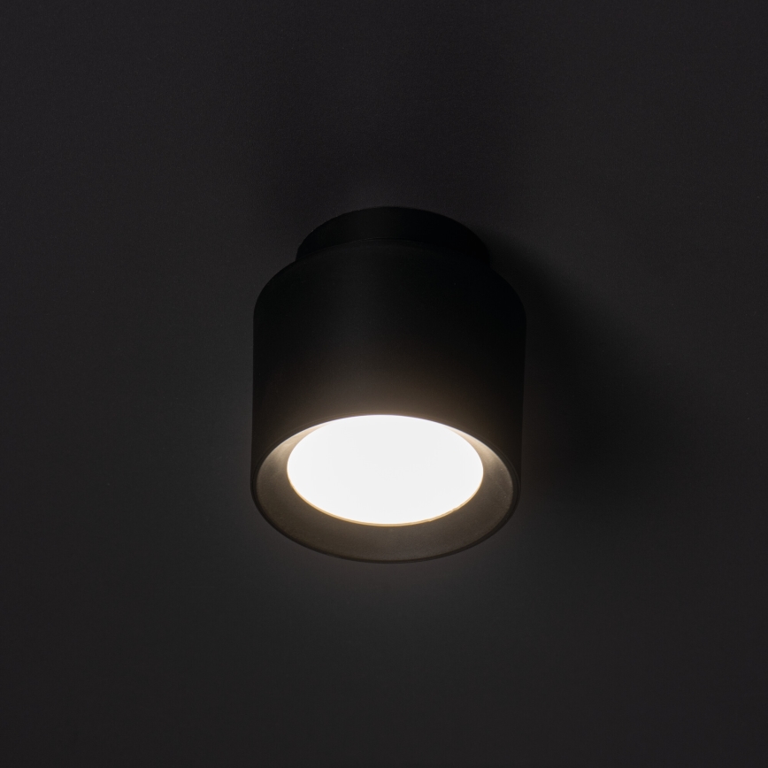 SONOR LED beépíthető spotlámpa LED/6W/230V 3000/4000/5700K + LED/1,5W 2200K átm. 9 cm fekete