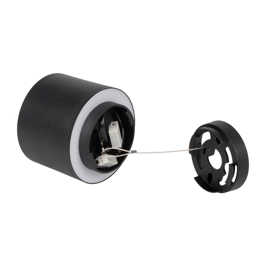 SONOR LED beépíthető spotlámpa LED/6W/230V 3000/4000/5700K + LED/1,5W 2200K átm. 9 cm fekete