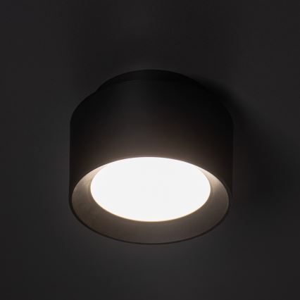 LED spotlámpa SONOR LED/12W/230V 3000/4000/5700K + LED/1,5W 2200K átm. 14 cm fekete