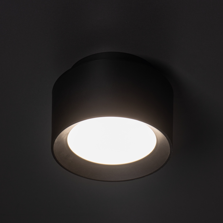 LED spotlámpa SONOR LED/12W/230V 3000/4000/5700K + LED/1,5W 2200K átm. 14 cm fekete