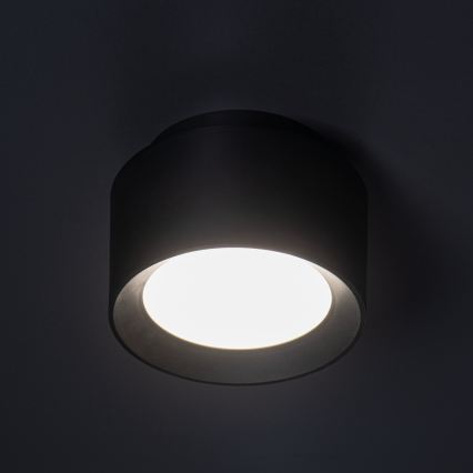 LED spotlámpa SONOR LED/12W/230V 3000/4000/5700K + LED/1,5W 2200K átm. 14 cm fekete