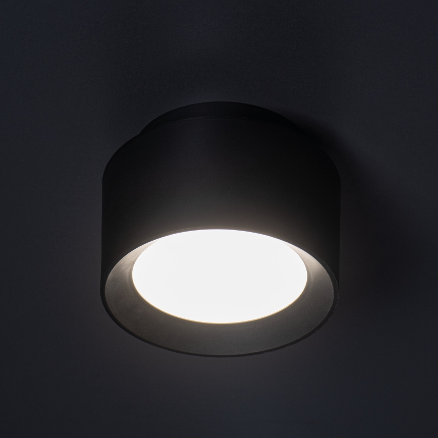 LED spotlámpa SONOR LED/12W/230V 3000/4000/5700K + LED/1,5W 2200K átm. 14 cm fekete