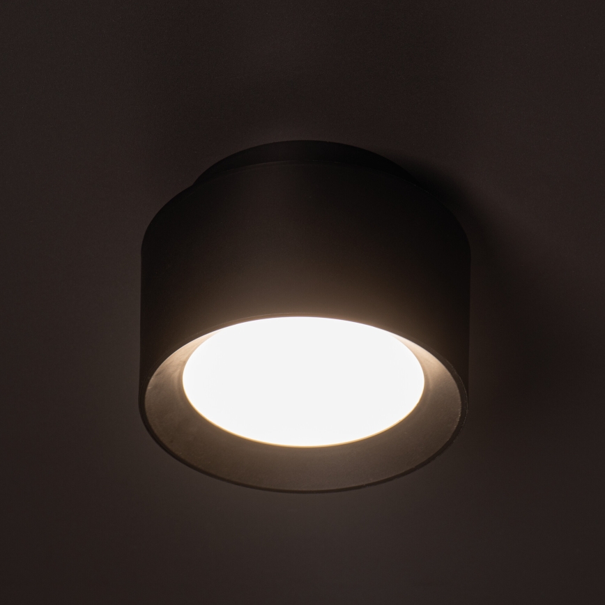 LED spotlámpa SONOR LED/12W/230V 3000/4000/5700K + LED/1,5W 2200K átm. 14 cm fekete
