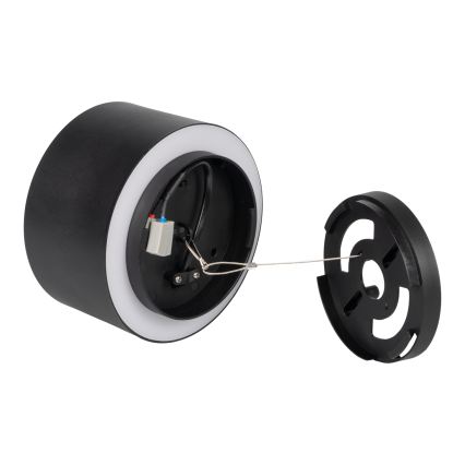 LED spotlámpa SONOR LED/12W/230V 3000/4000/5700K + LED/1,5W 2200K átm. 14 cm fekete