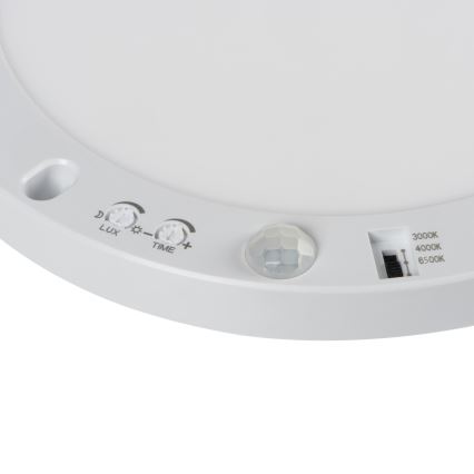LED mennyezeti/süllyesztett lámpa mozgásérzékelővel 2 az 1-ben ERGA LED/17W/230V 3000/4000/6500K fehér