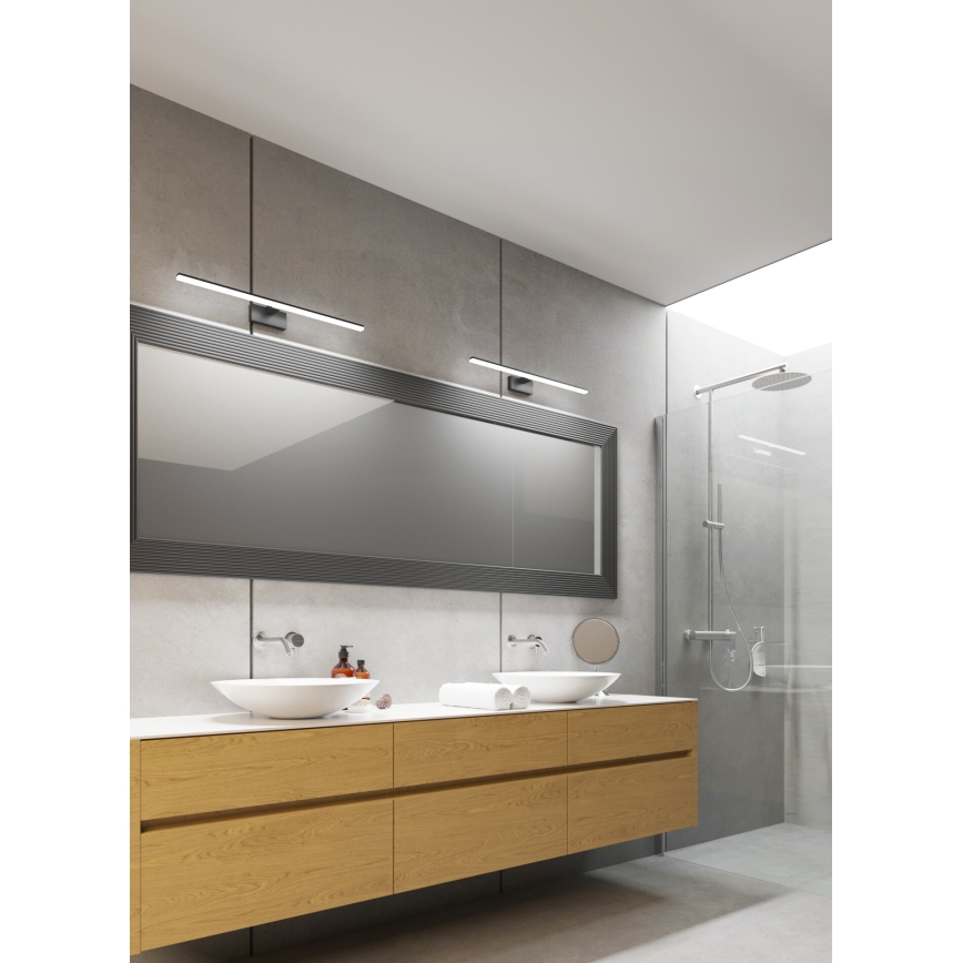 LED fürdőszobai tükörvilágítás ASTEN LED/12W/230V IP44 fekete