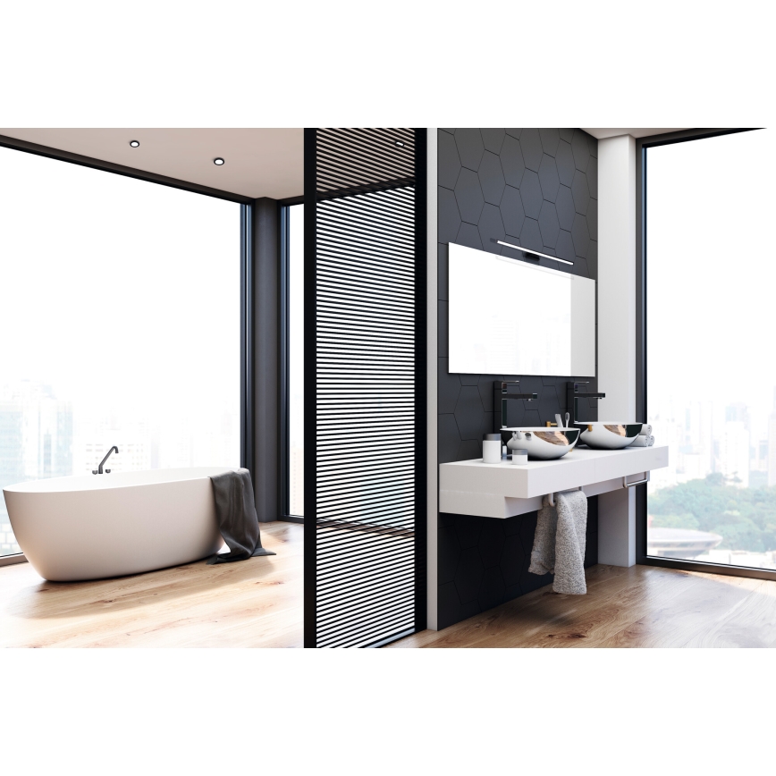 LED fürdőszobai tükörvilágítás ASTEN LED/15W/230V IP44 fekete