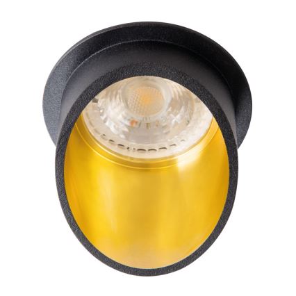 Beépíthető spotlámpa SPAG GU10/35W fekete/arany