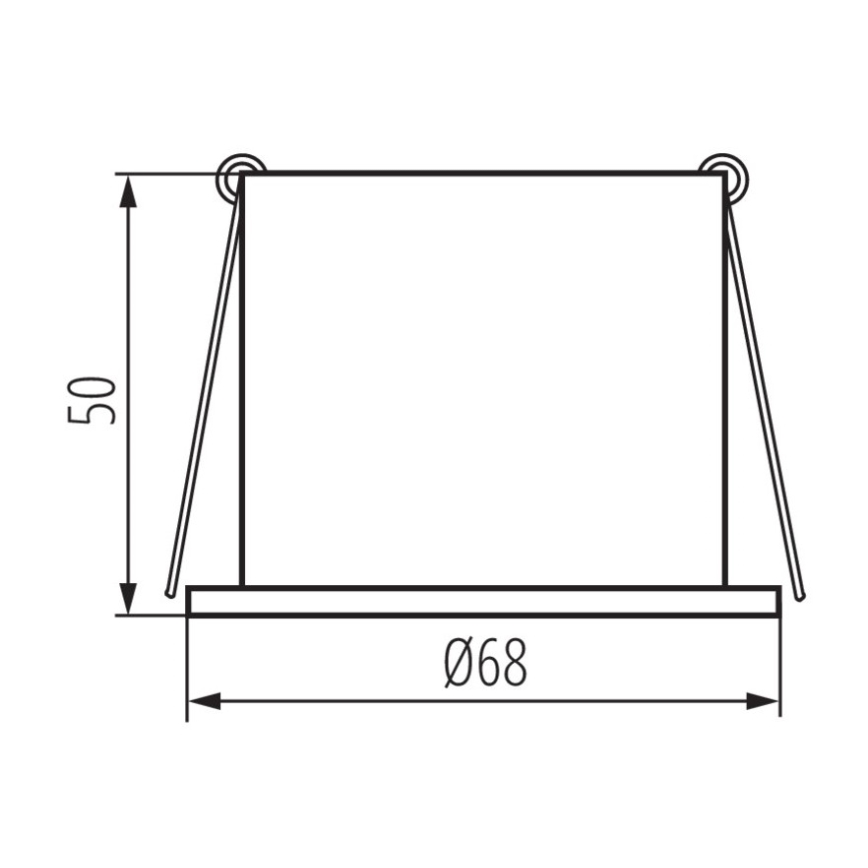 Beépíthető lámpa SPAG 35W fehér/arany