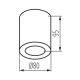 Fürdőszobai mennyezeti lámpa SANI 1xGU10/10W/230V IP44 matt króm