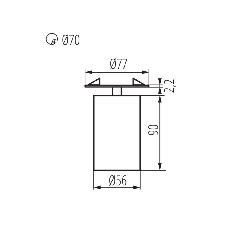 Beépíthető spotlámpa CHIRO 1xGU10/35W/230V fehér