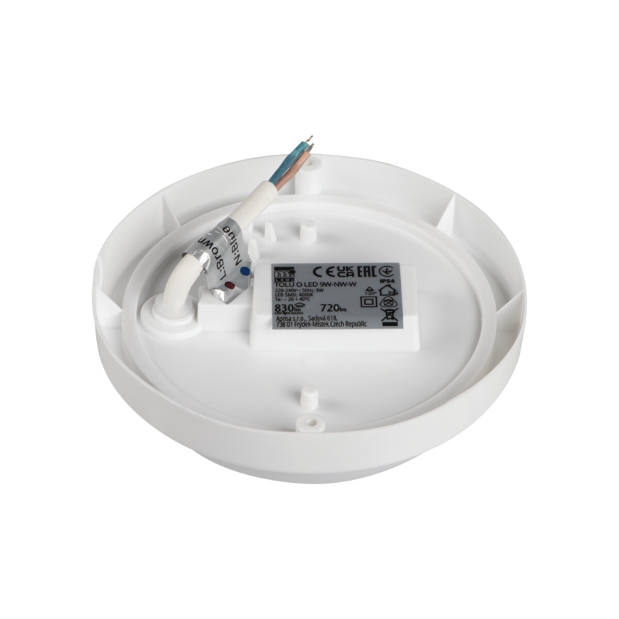 LED Fürdőszobai mennyezeti lámpa TOLU LED/9W/230V 4000K IP54 fehér