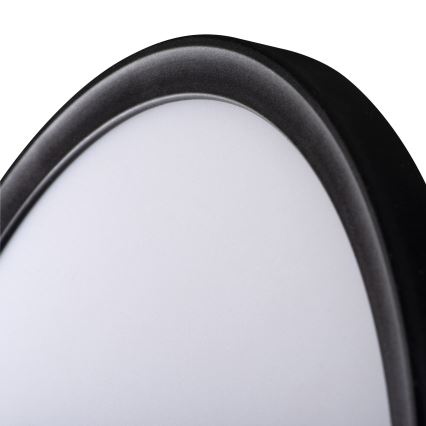 LED Fürdőszobai mennyezeti lámpa AZPO LED/22W/230V átm. 42 cm IP54 fekete