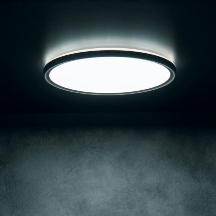 LED mennyezeti lámpa AZPO LED/11,8W/230V 3000/4000/6000K átm. 22,5 cm IP54 fekete