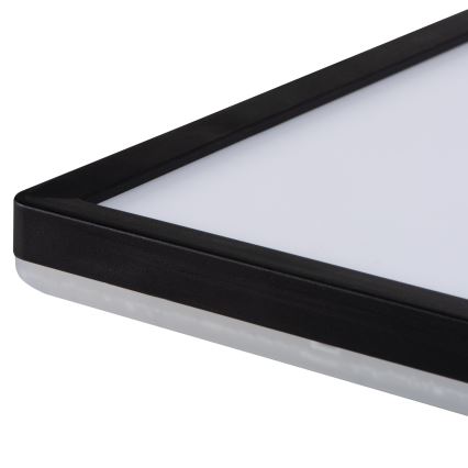 AZPO LED mennyezeti lámpatest, 17,5 W, 230 V, 3000/4000/6000 K, 30x30 cm, IP54, fekete