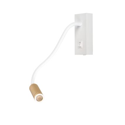 TONIL LED flexibilis lámpa, 3,3W/230V, fehér/arany
