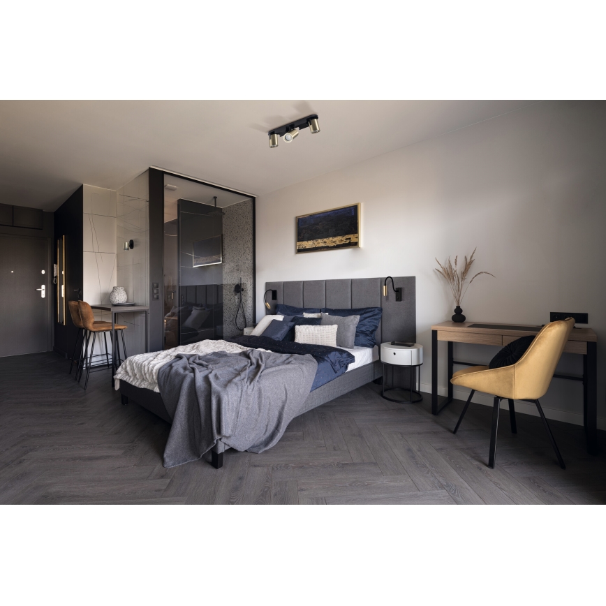 LED flexibilis lámpa TONIL LED/3,3W/230V fekete/arany