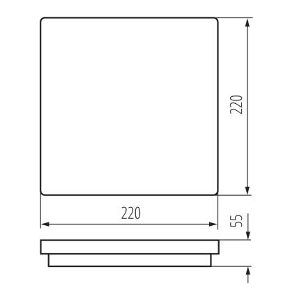 LED Kültéri lámpa érzékelővel BENO LED/18W/230V 4000K IP54 antracit
