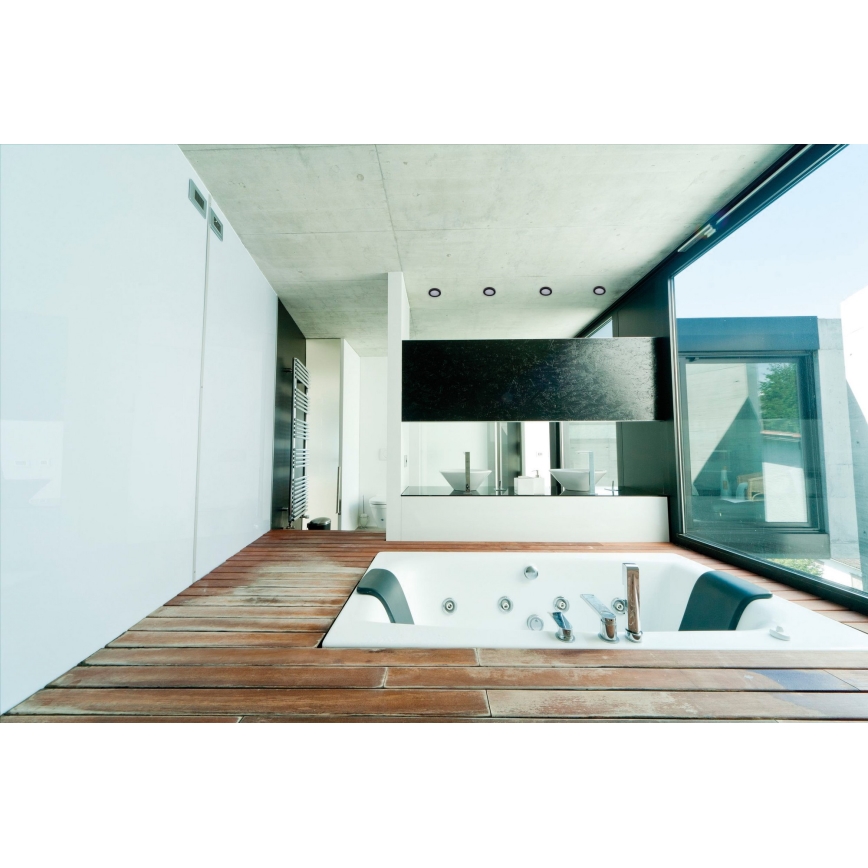 Fürdőszobai beépíthető lámpa FLINI 10W IP44 fekete