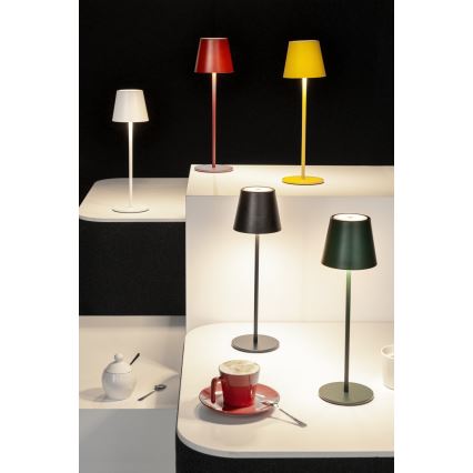 LED Dimmelhető Asztali lámpa tölthető INITA LED/1,2W/1800 mAh IP54 piros