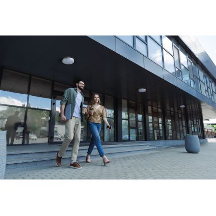 LED Ipari mennyezeti világítás mozgásérzékelővel IPER LED/35W/230V IK10 IP65 kerek fehér