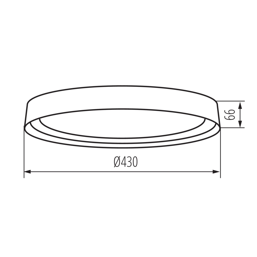 LED Mennyezeti lámpa NIFU LED/17,8W/230V átm. 43 cm fehér/barna