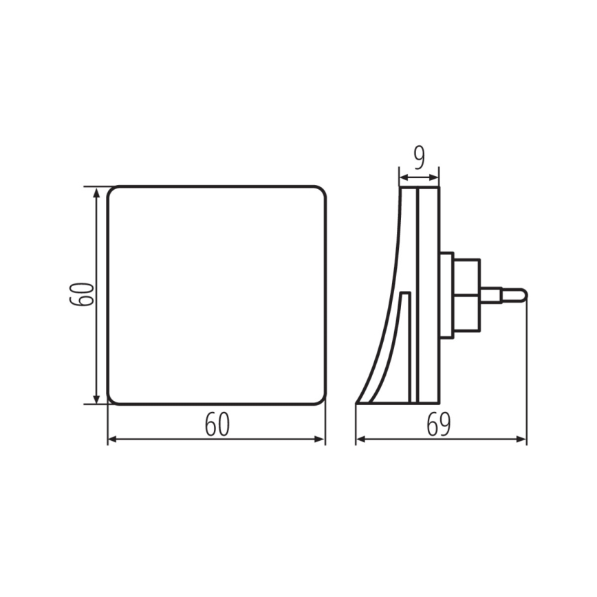 Kanlux 37393 - LED éjjeli fény alkonykapcsolóval konnektorhoz HOFI LED/0,28W/230V fehér