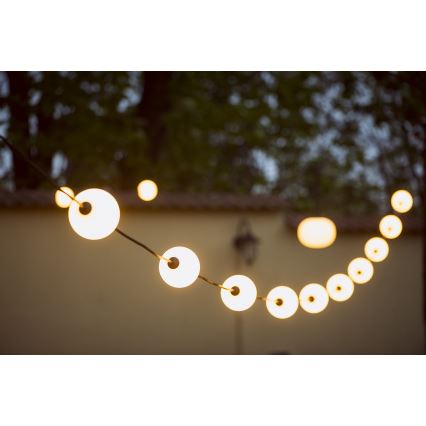 LED Kültéri dekoratív lánc GIRLAND STONO 10xLED/10W/230V 6m IP67
