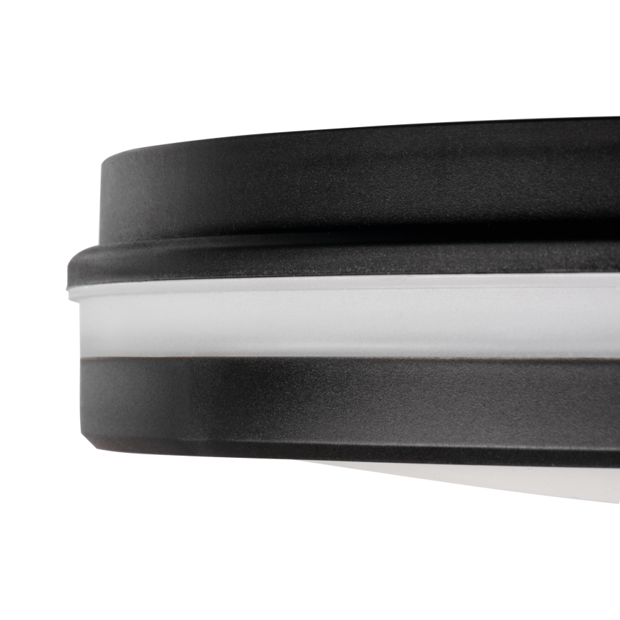 LED Kültéri mennyezeti lámpa BENO E LED/12W/230V 3000/4000/6500K átm. 20 cm IP65 fekete