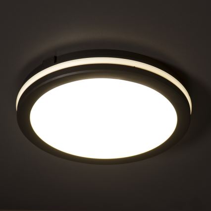 LED Kültéri mennyezeti lámpa BENO E LED/20W/230V 3000/4000/6500K átm. 20 cm IP65 fekete