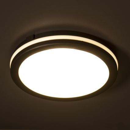 LED Kültéri mennyezeti lámpa BENO ECO LED/20W/230V 3000/4000/6500K átm. 20 cm IP65 fekete