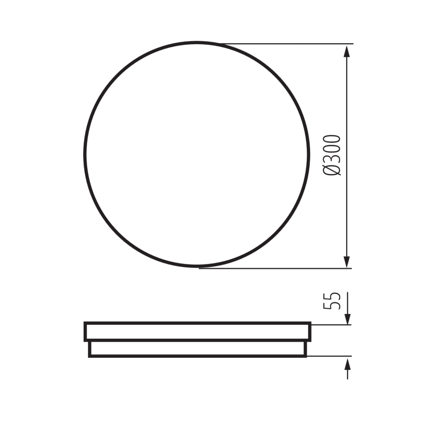 LED Kültéri mennyezeti lámpa BENO E LED/30W/230V 3000/4000/6500K átm. 30 cm IP65 fehér