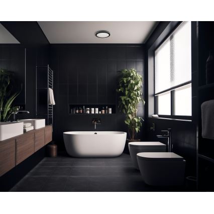 LED Kültéri mennyezeti lámpa BENO ECO LED/30W/230V 3000/4000/6500K átm. 30 cm IP65 fekete