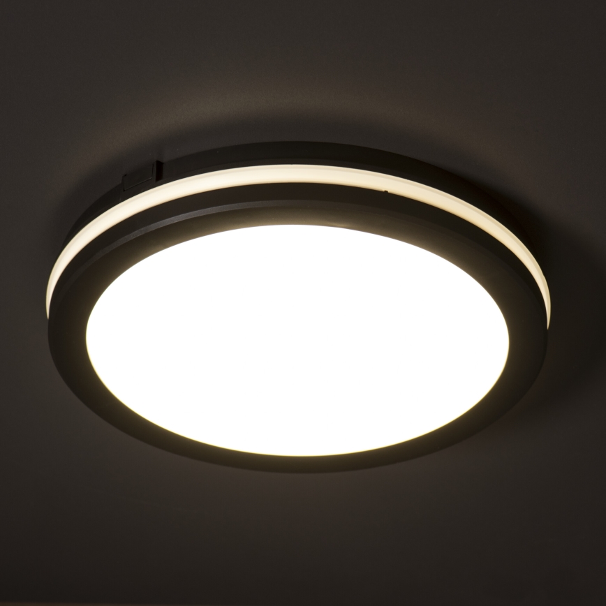 LED Kültéri mennyezeti lámpa BENO E LED/40W/230V 3000/4000/6500K átm. 40 cm IP65 fekete