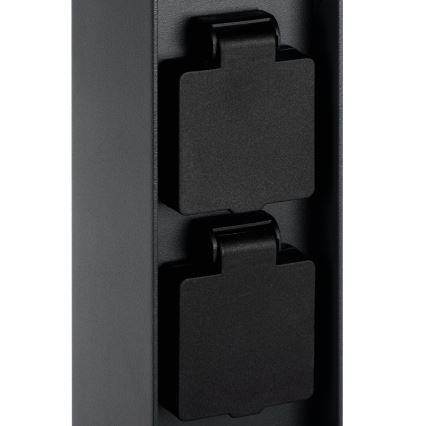 Kültéri lámpa 2 aljzattal DASTEN 1xG9/11W/230V 50 cm IP44 fekete