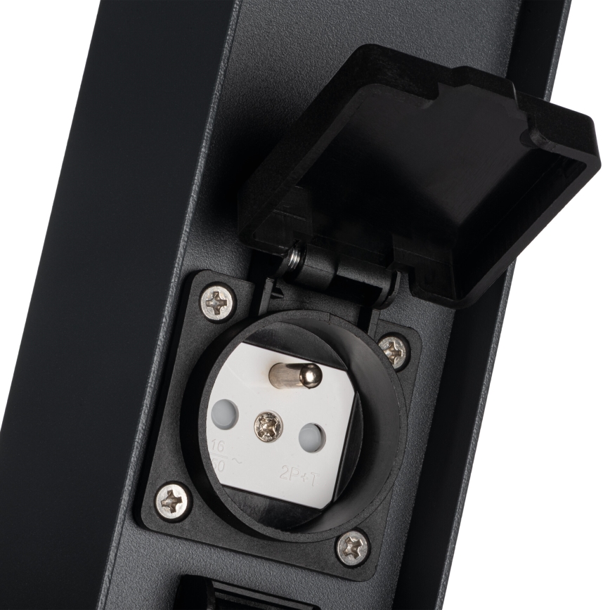 Kültéri lámpa 2 aljzattal DASTEN 1xG9/11W/230V 50 cm IP44 fekete